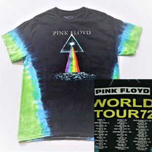 PInk Floyd World Tour 1972 Tie Dye rock Official T-Shirt 1X Plus NWT
